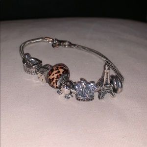 Sterling Silver Travel Pandora/KAY bracelet 🌎